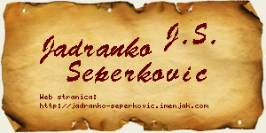 Jadranko Šeperković vizit kartica